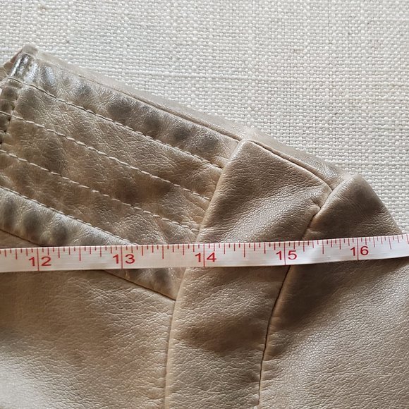 Free People Cropped Vegan Leather Jacket - Size 4 - Picture 7 of 10